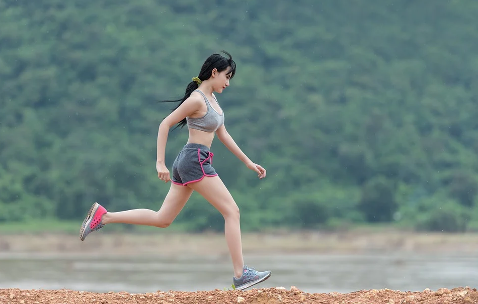 woman running